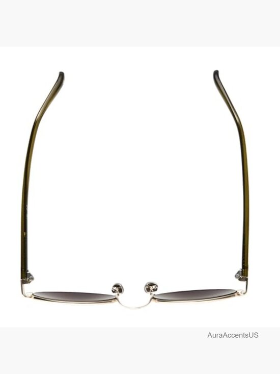Oval Sunglasses with UV Protected Metal Frame, 52mm main image 3